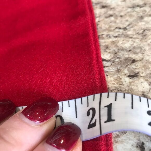 J Crew Red Wool Skirt Size 0 - Picture 6 of 9